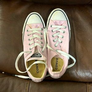 Baby pink converse all stars